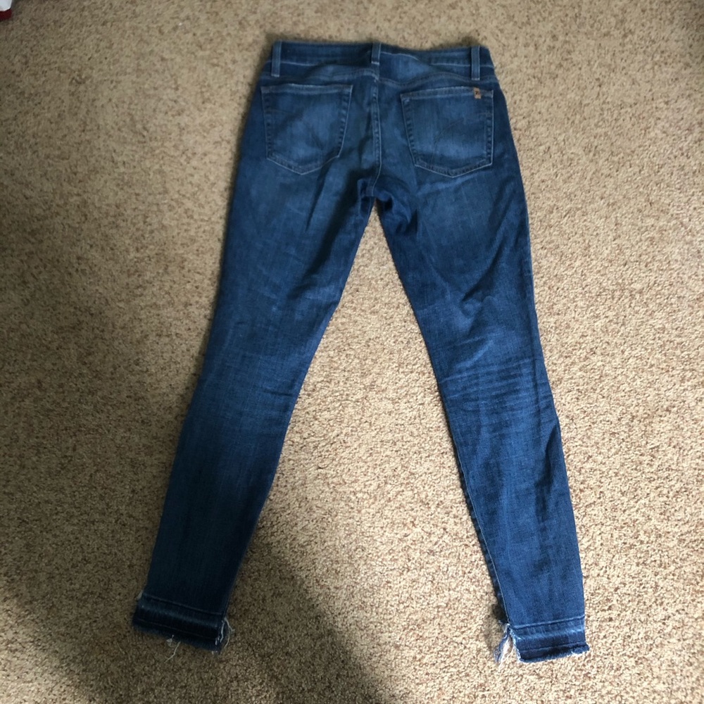 Joes frayed bottom skinny jeans size 27